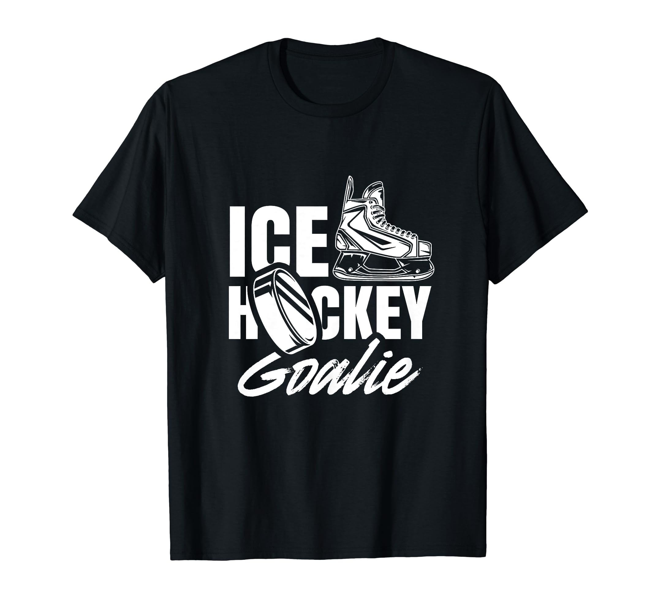 Ice Hockey Goalie Lover Player Team Puck T-Shirt - Custom Art Print Unisex