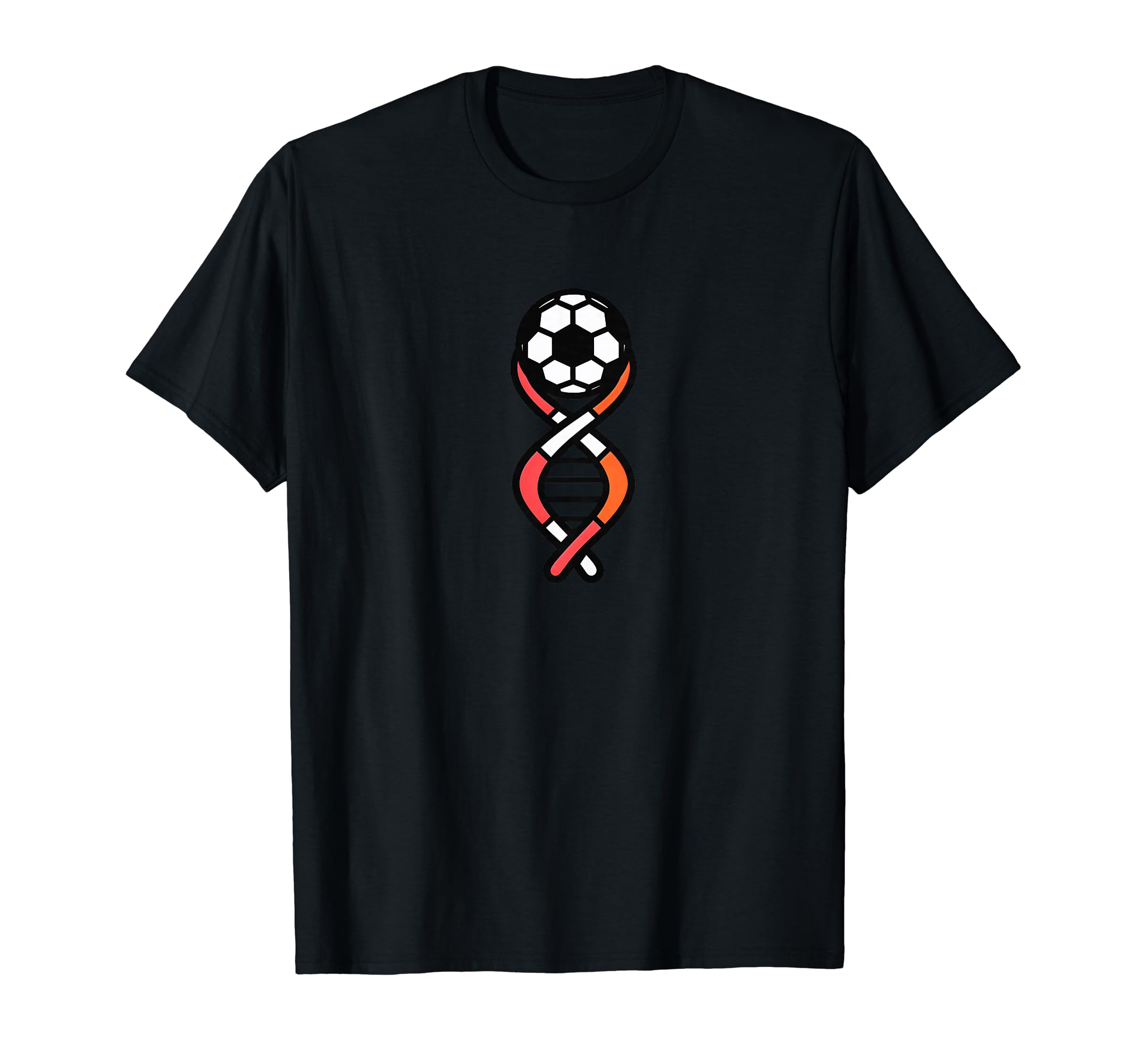 Dna Strand Soccer Ball Soccer Coach T-Shirt - Casual Everyday Wear Unisex