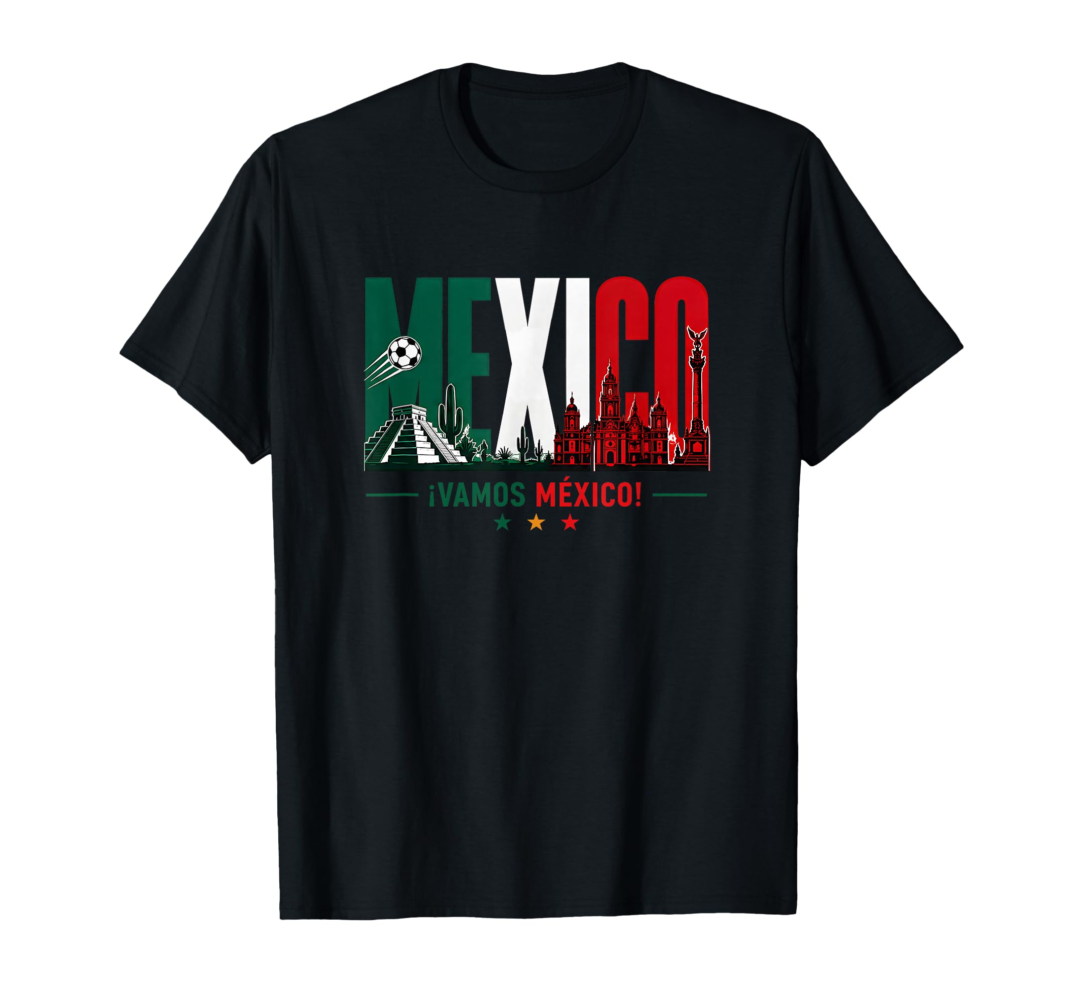 Mexico Soccer Vamos Mexico Football T-Shirt - Aesthetic Graphic for Adults