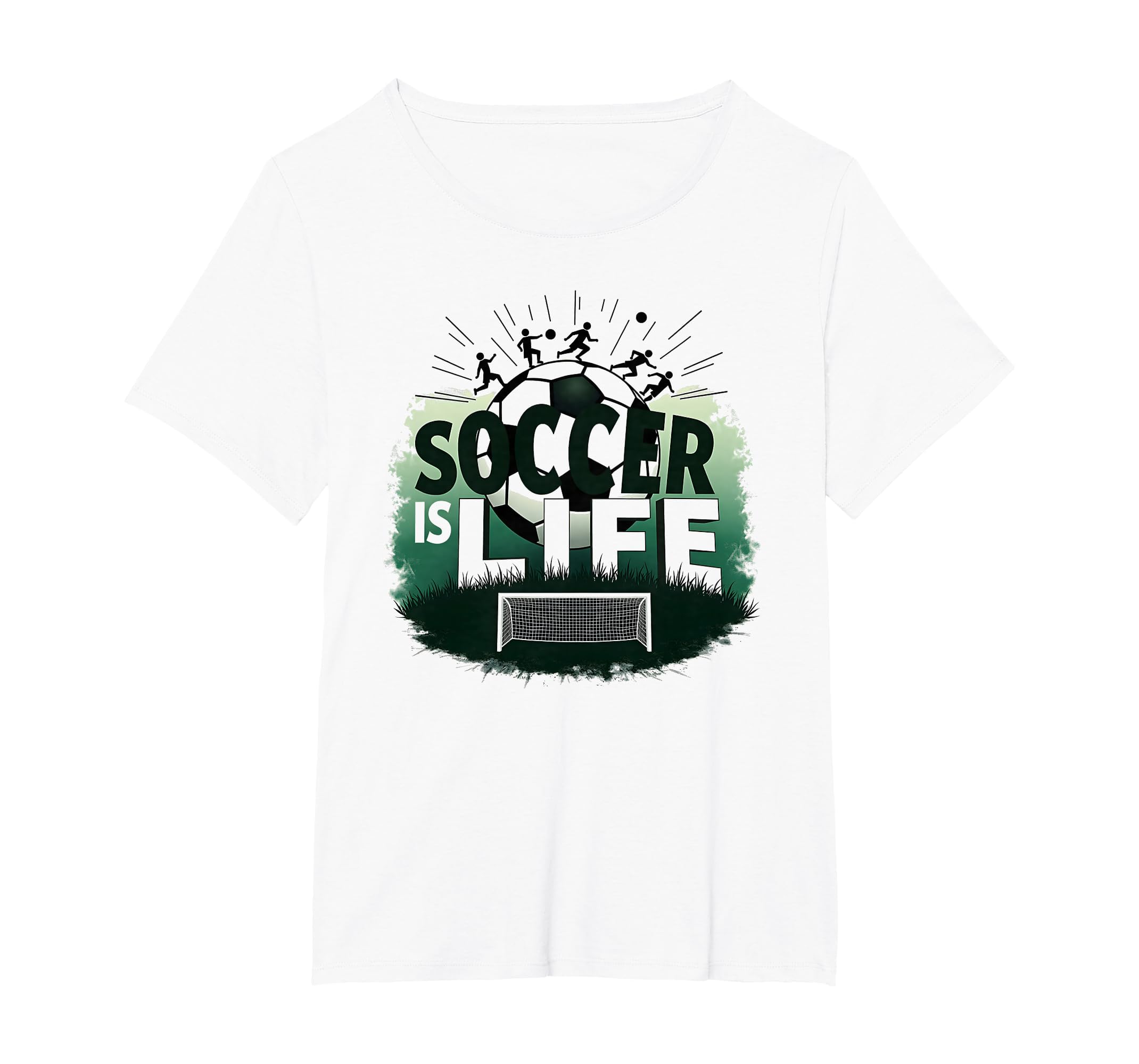 Soccer Is Life Inspiring Football Fan T-Shirt - Aesthetic Graphic Unisex