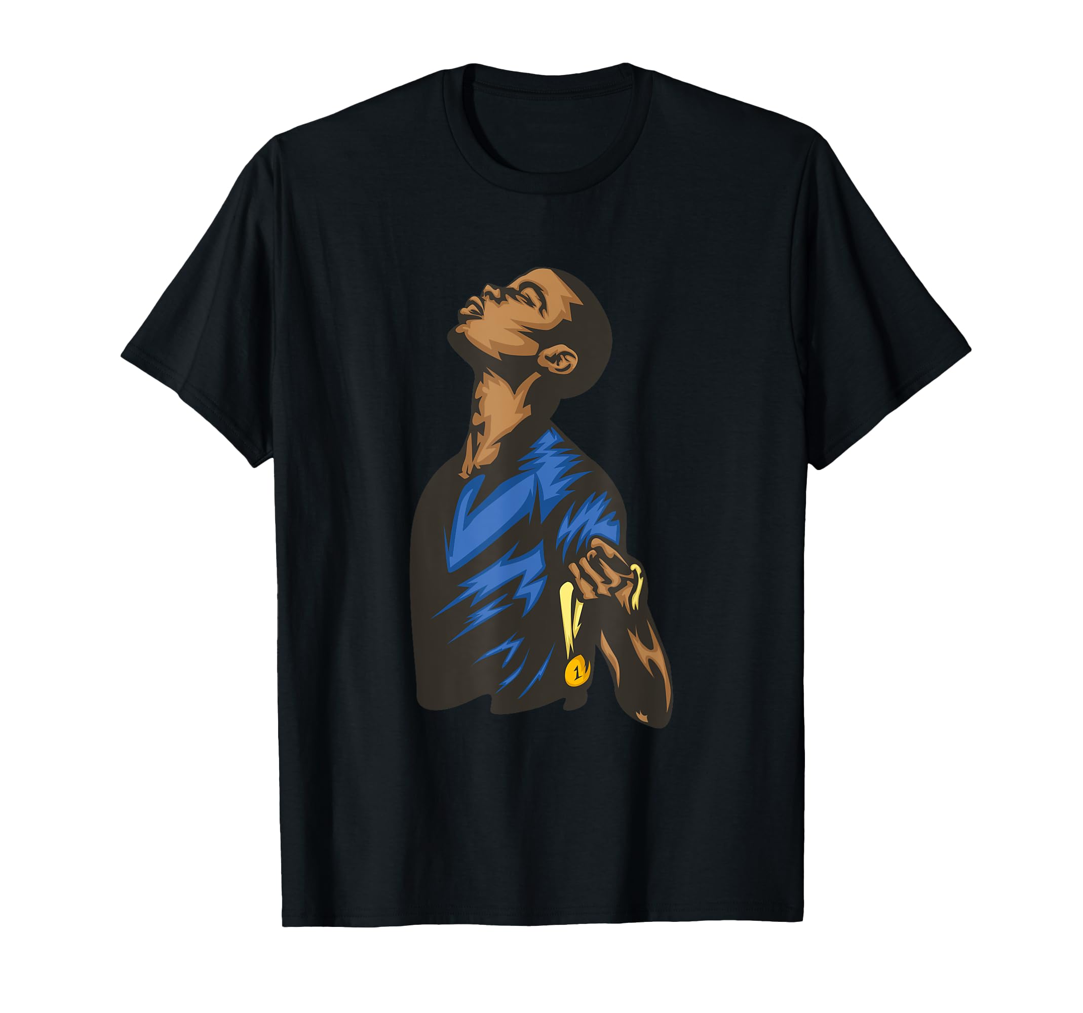 Victorious Soccer Player Footballer T-Shirt - Unique Graphic Unisex