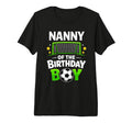 Nanny Birthday Soccer Ball Family Matching T-Shirt - Graphic Print Unisex