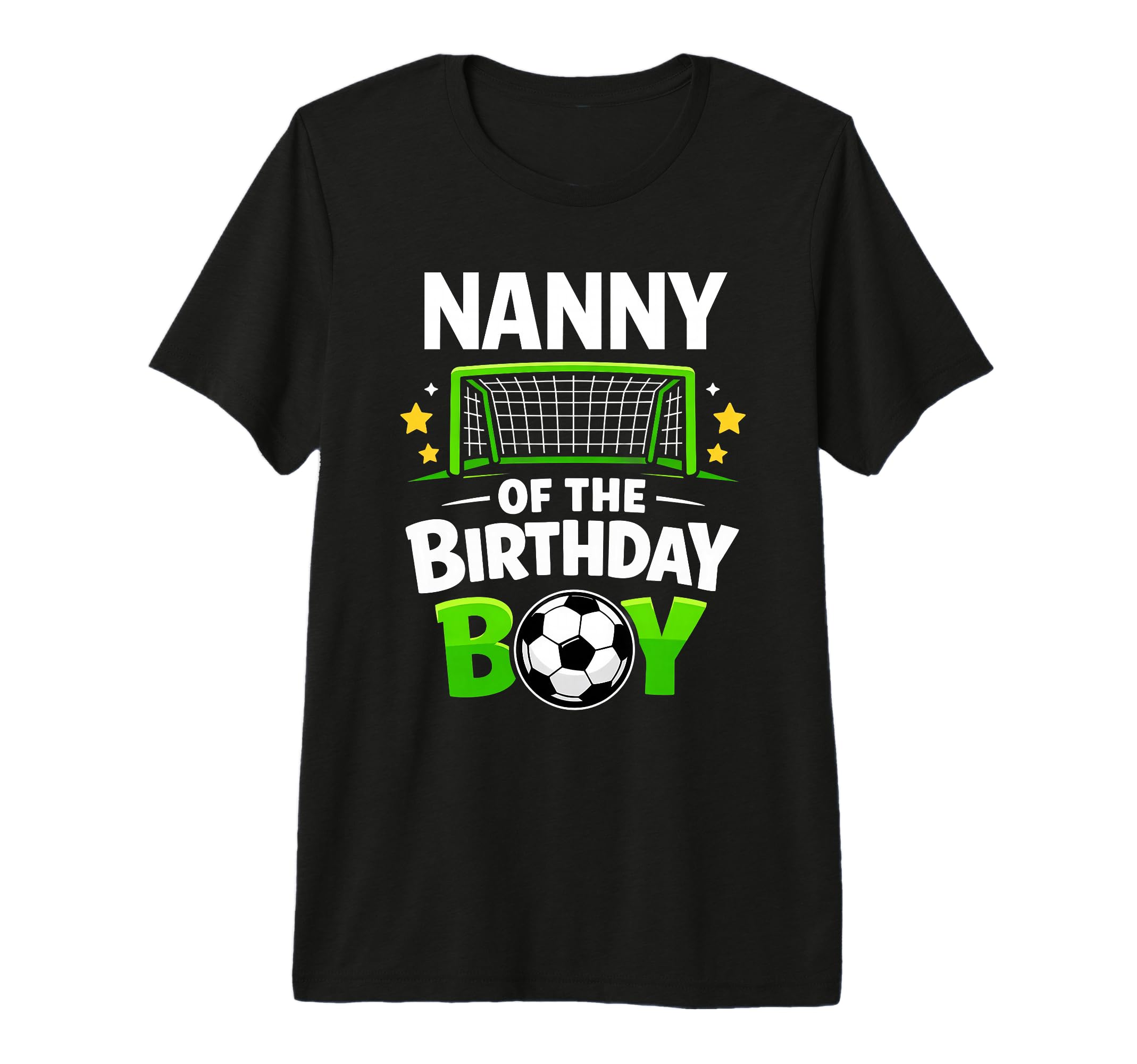 Nanny Birthday Soccer Ball Family Matching T-Shirt - Graphic Print Unisex