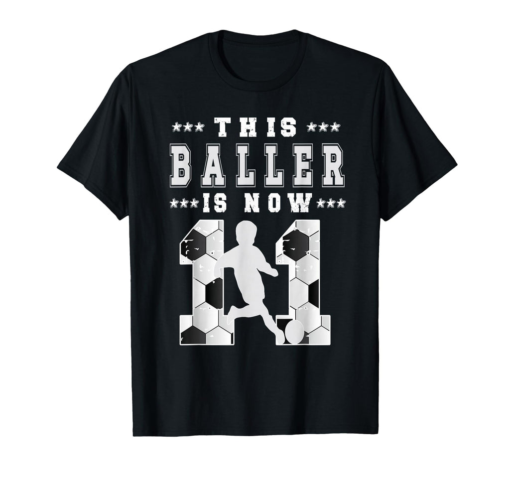 11Th Birthday Soccer Eleven Year Old T-Shirt - Unique Graphic Unisex