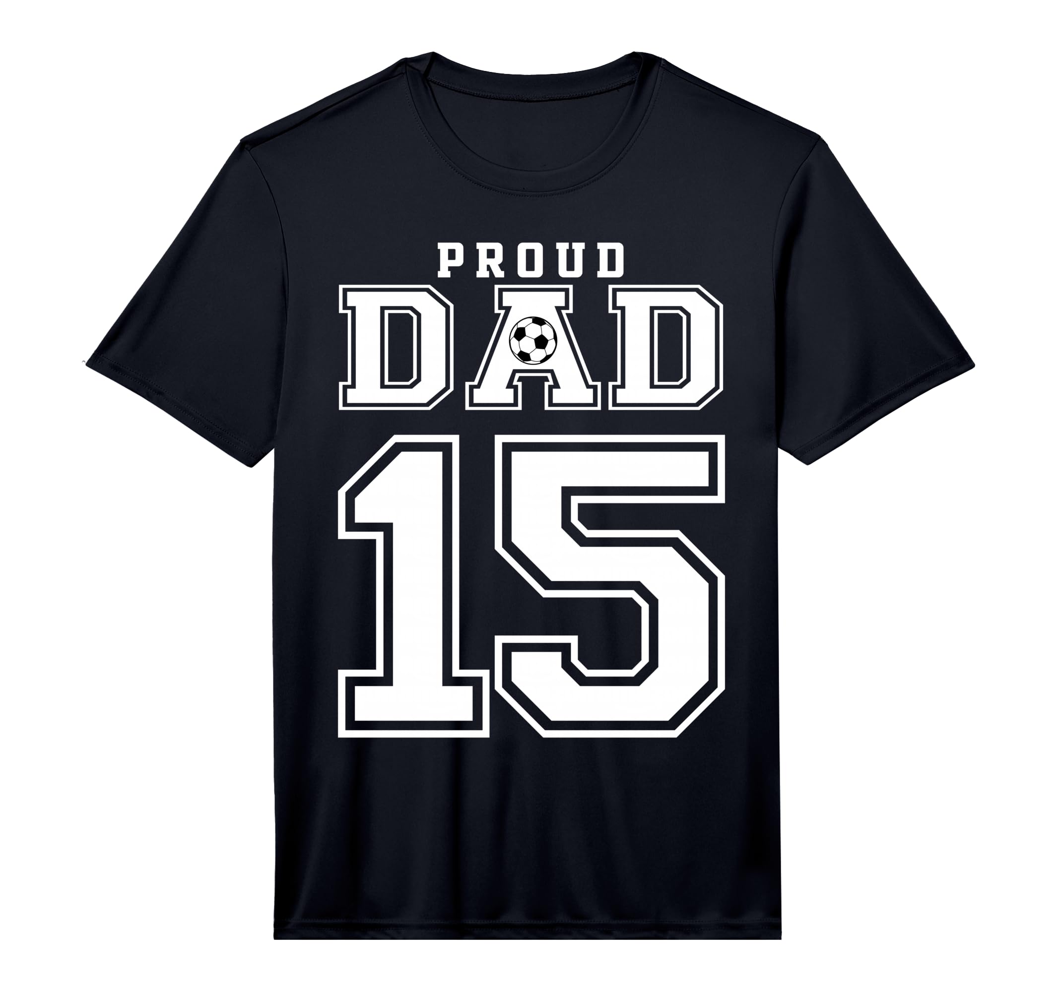 Number 15 Custom Proud Soccer Futbol T-Shirt - Trendy Graphic for Adults