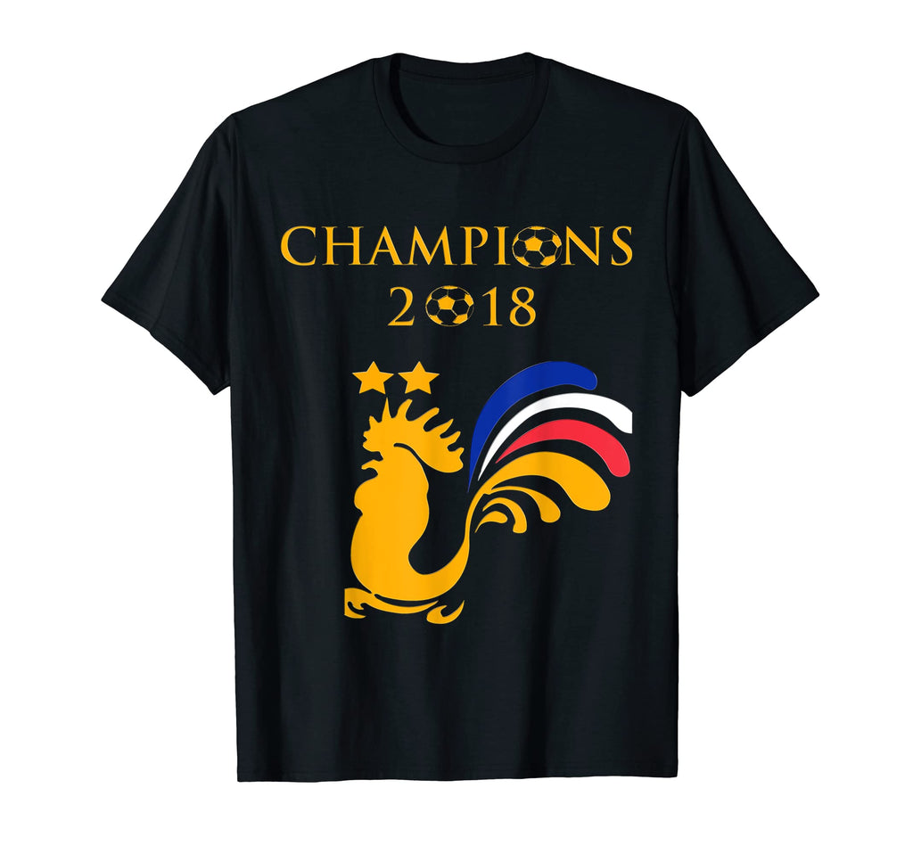France Champions Soccer 2018 Gold T-Shirt - Minimalist Print for Adults