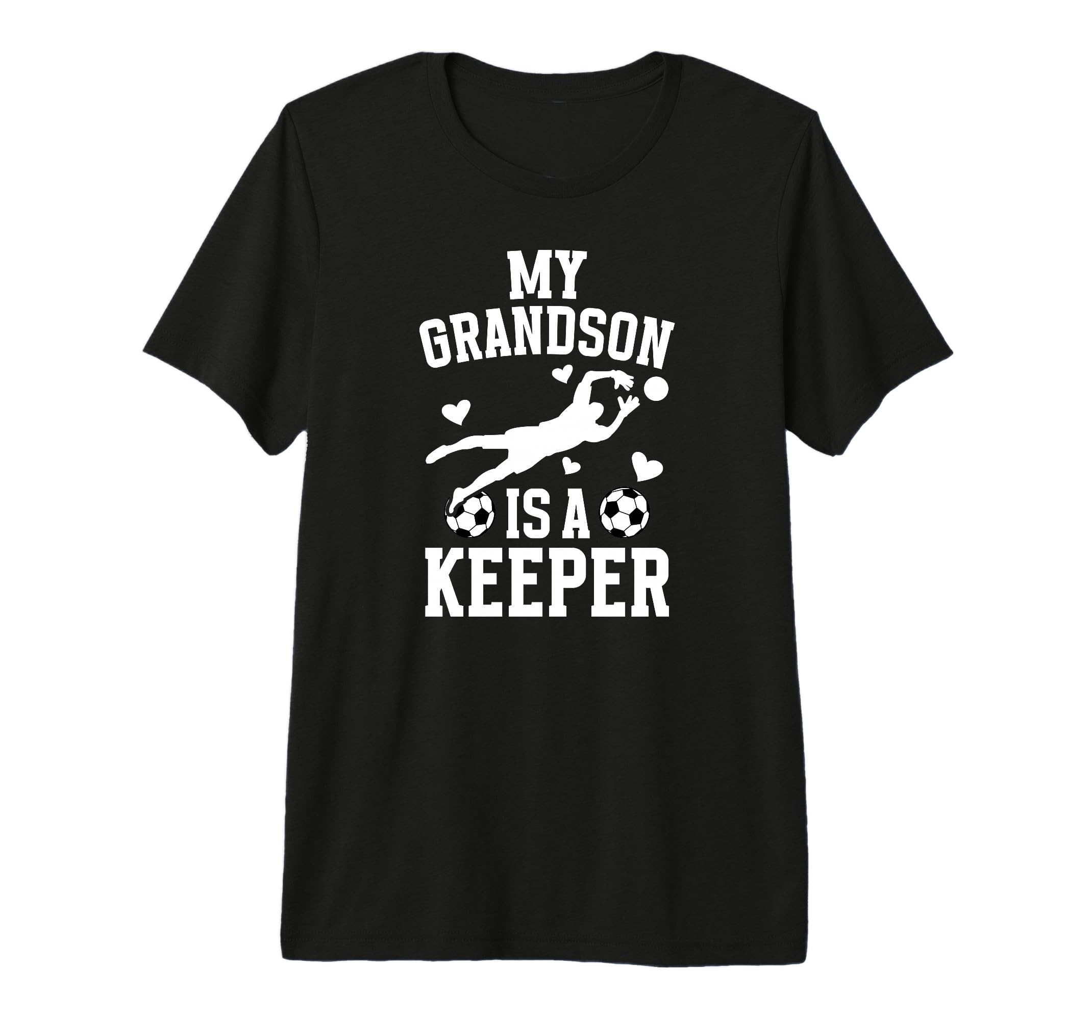 My Grandson Soccer Keeper Grandma Soccer T-Shirt - Custom Art Print Unisex