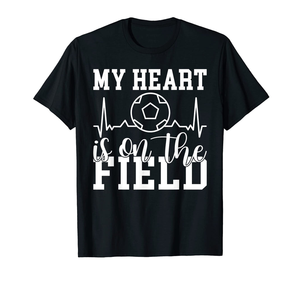 My Heart Is Field Soccer T-Shirt - Streetwear Style Unisex
