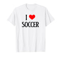 I Love Soccer I Heart Soccer Funny T-Shirt - Custom Art Print Men Women