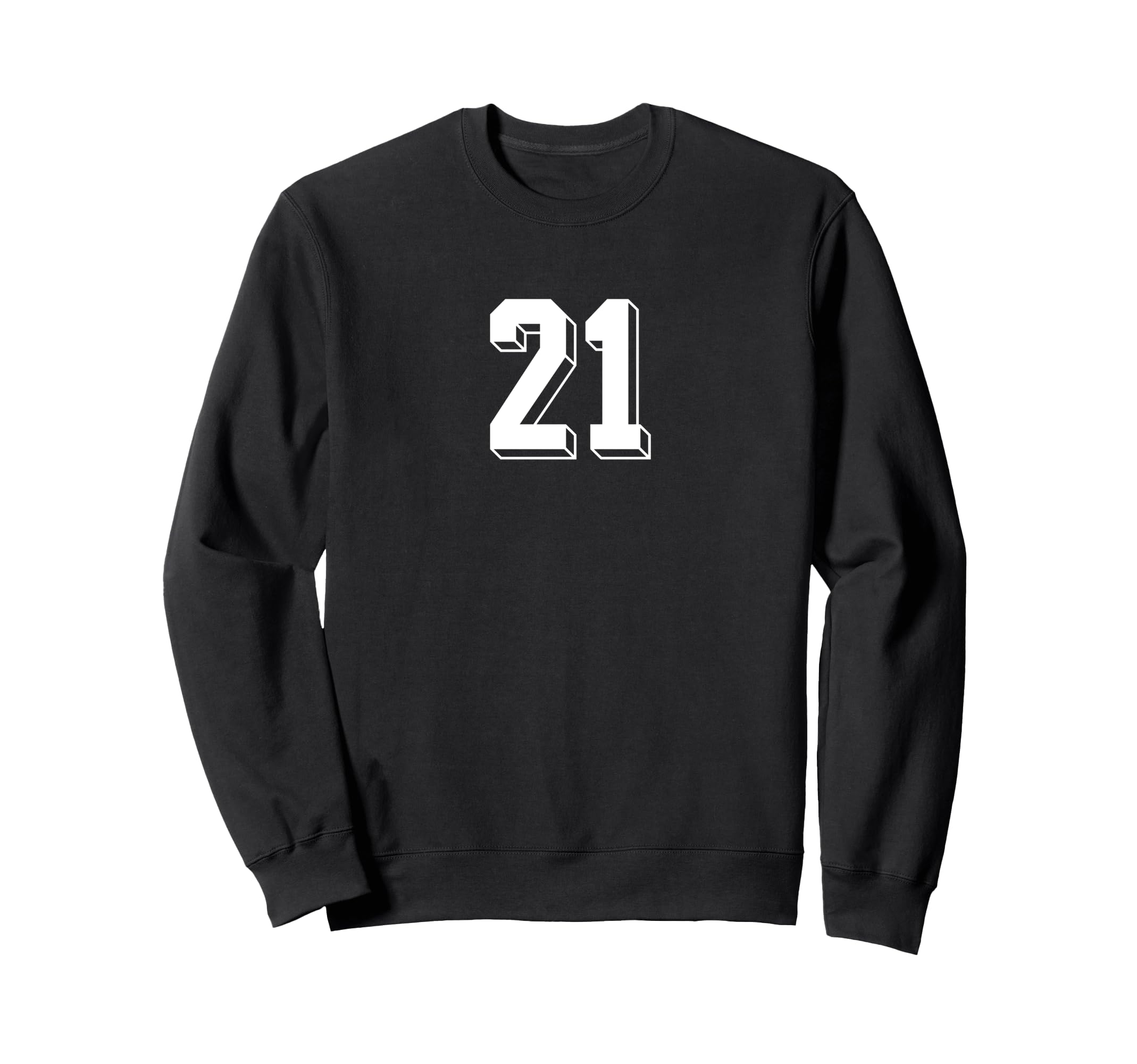 Number 21 80S 90S Soccer Team Sweatshirt - Casual Everyday Wear Men Women