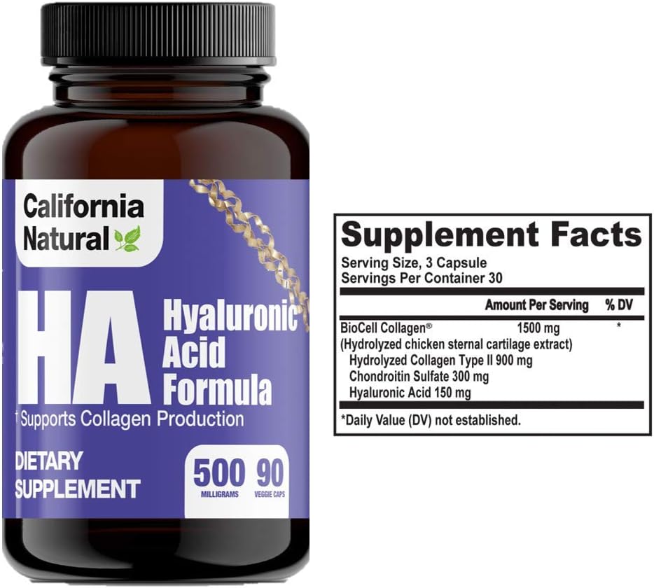 California Natural Hyaluronic Acid Formula - 90 Count