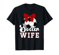 Soccer Wife Soccer Player Coquette T-Shirt - Aesthetic Graphic Men Women