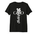 Jesus Christ 16 Years Child God Soccer T-Shirt - Unique Graphic Men Women