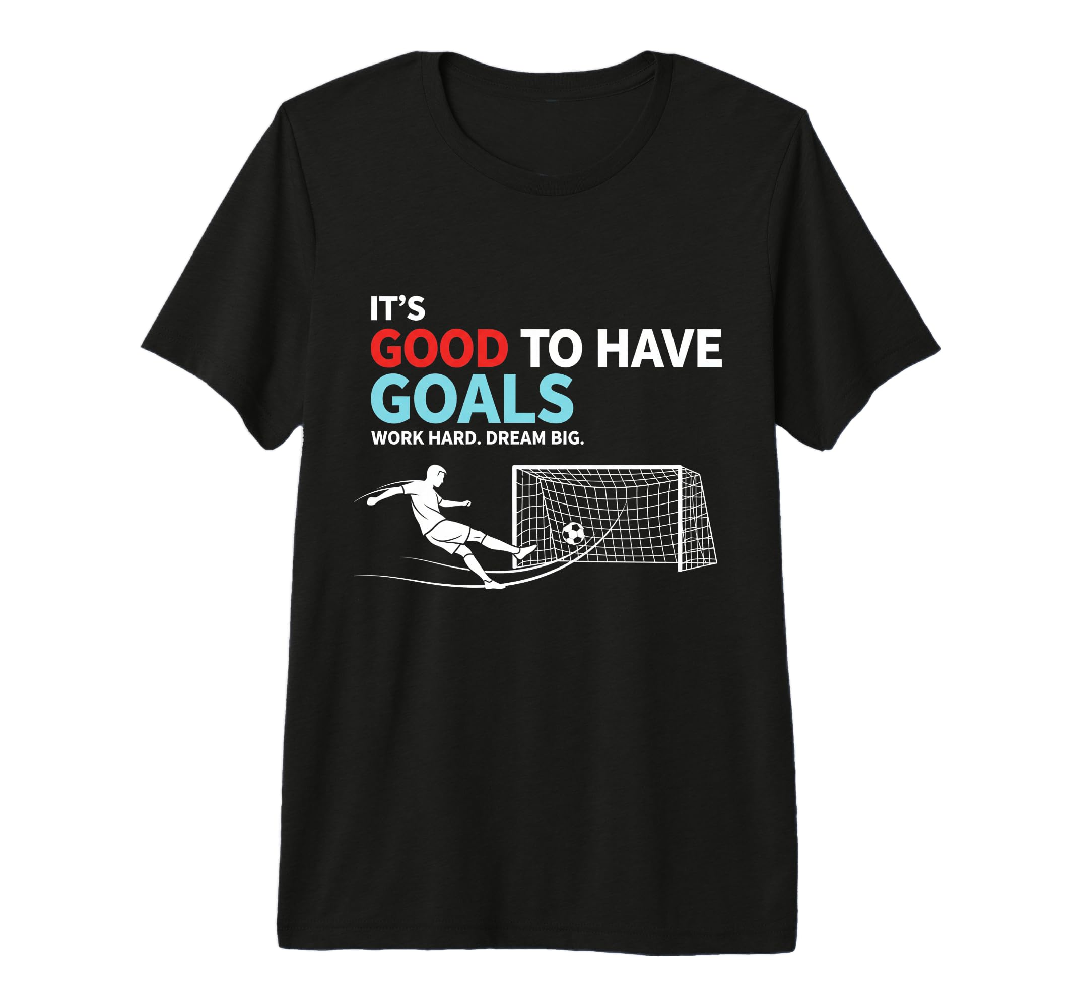 Soccer Its Good To Have Goals Tri Blend T-Shirt - Graphic Print for Adults