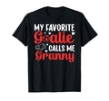 Proud Soccer Goalie Granny Soccer T-Shirt - Minimalist Print for Adults