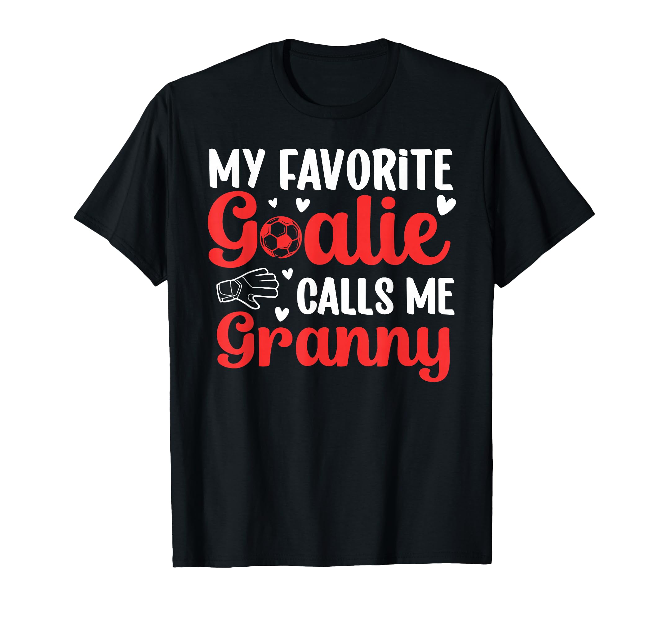 Proud Soccer Goalie Granny Soccer T-Shirt - Minimalist Print for Adults