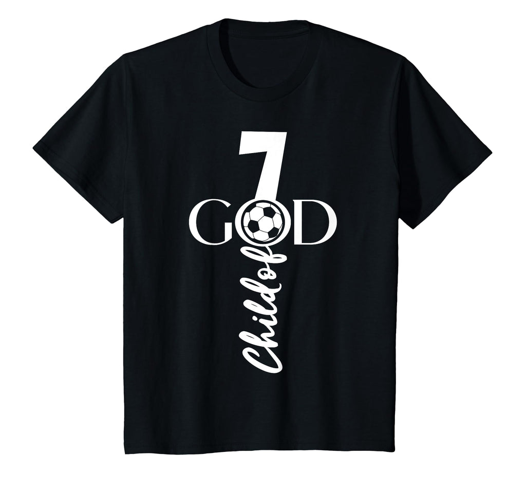 Jesus Christ 7 Years Child God Soccer T-Shirt - Aesthetic Graphic Unisex