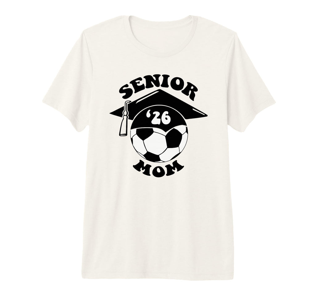Soccer Senior Mom 2026 Graduation T-Shirt - Aesthetic Graphic Men Women