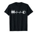 Funny Foosball Heartbeat Ekg Table T-Shirt - Aesthetic Graphic Men Women