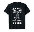 Hockey Training Goal Shooting Goalie T-Shirt - Minimalist Print for Adults
