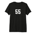 Number 55 80S 90S Soccer Team Jersey T-Shirt - Graphic Print Unisex