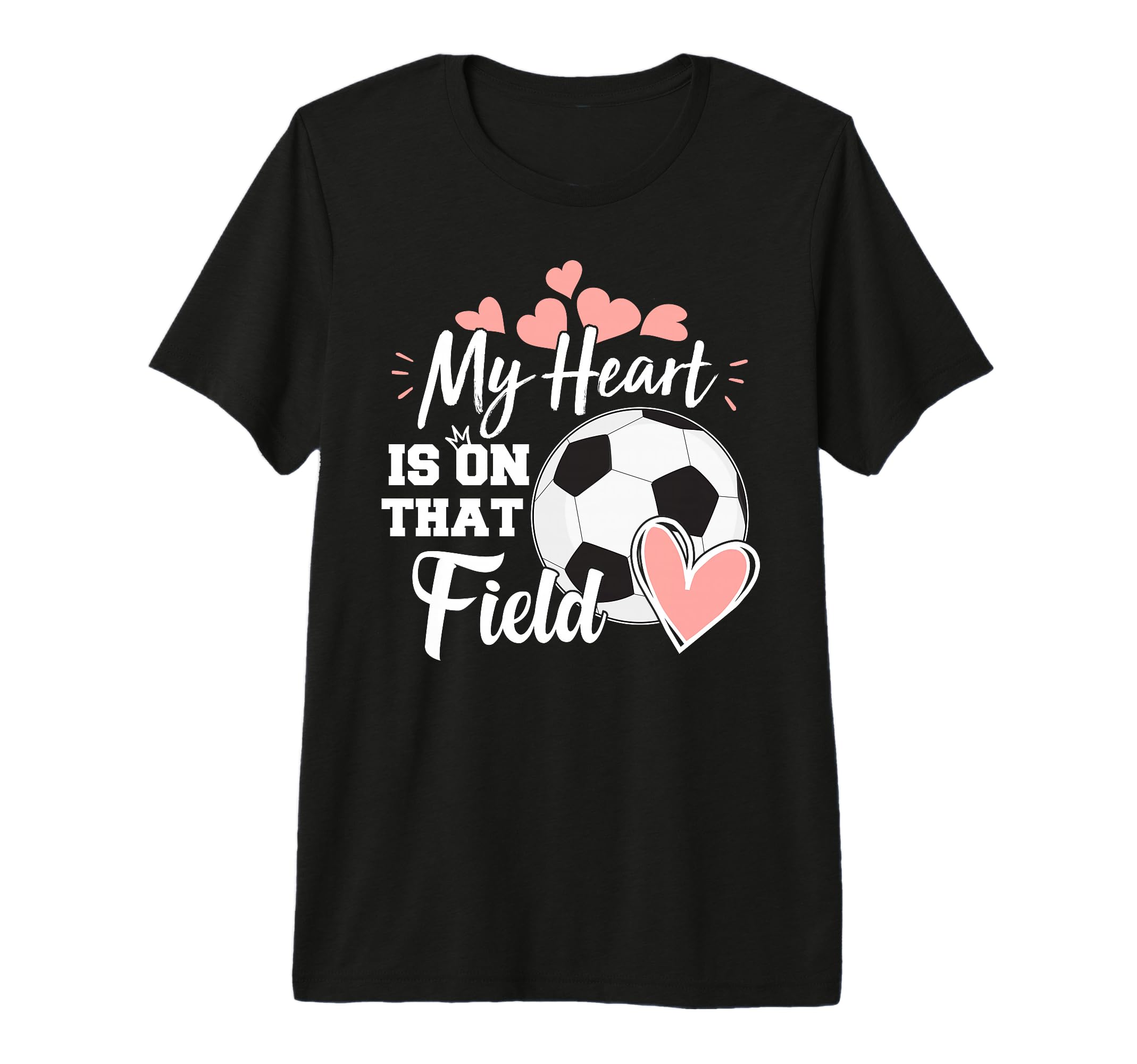 My Heart Is That Soccer Field Football Mom T-Shirt - Trendy Graphic Unisex