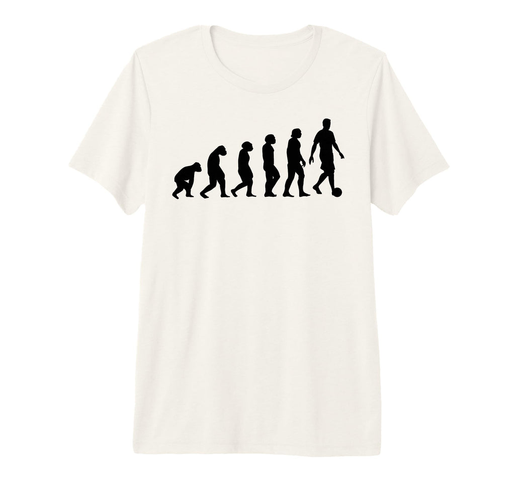 Soccer Evolution Tri Blend T-Shirt - Custom Art Print Unisex