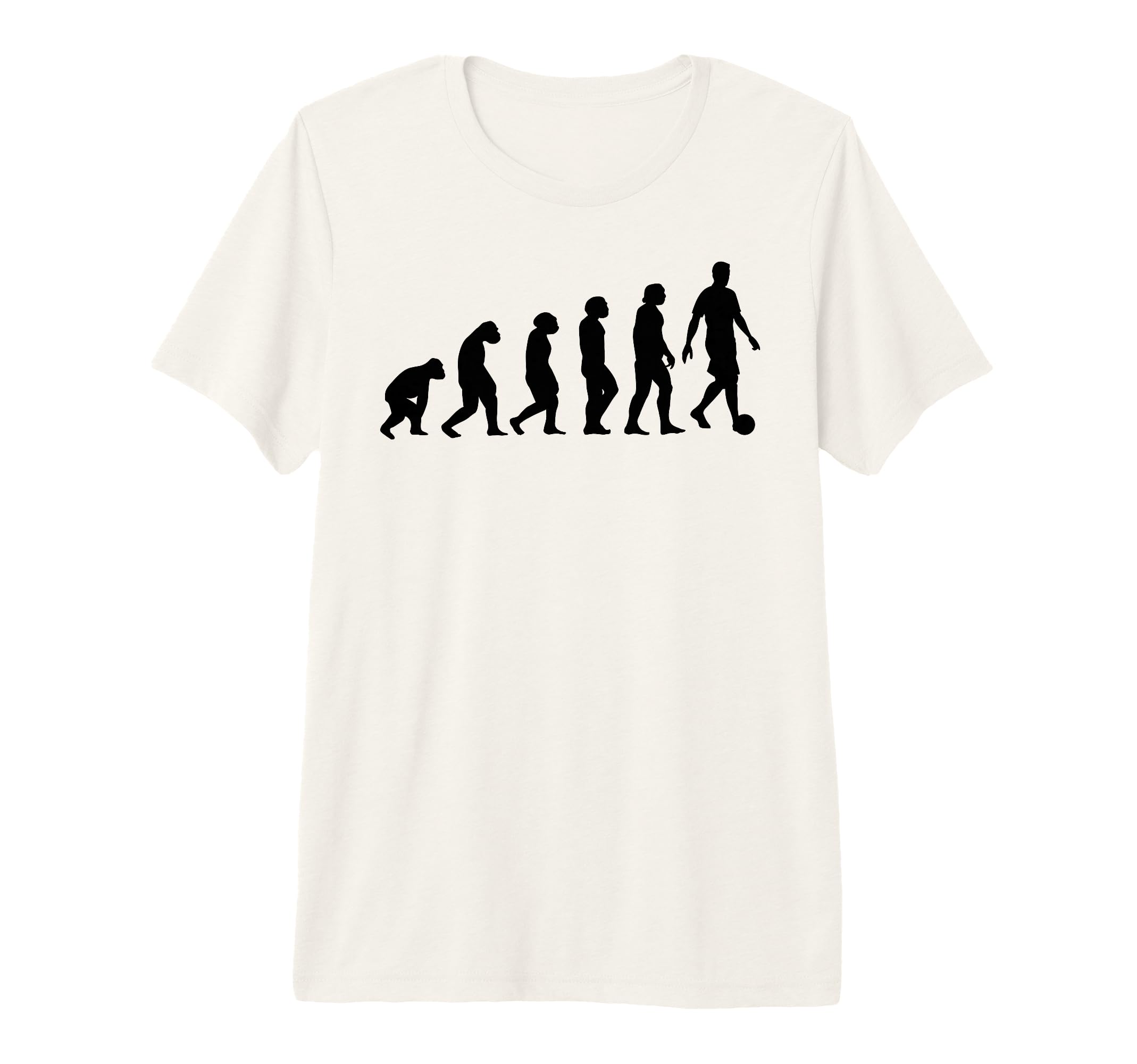 Soccer Evolution Tri Blend T-Shirt - Custom Art Print Unisex