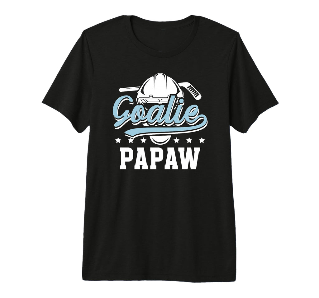 Mens Ice Hockey Goalie Papaw Ice T-Shirt - Custom Art Print for Adults