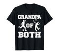Grandpa Both Funny Soccer Volleyball T-Shirt - Unique Graphic Men Women