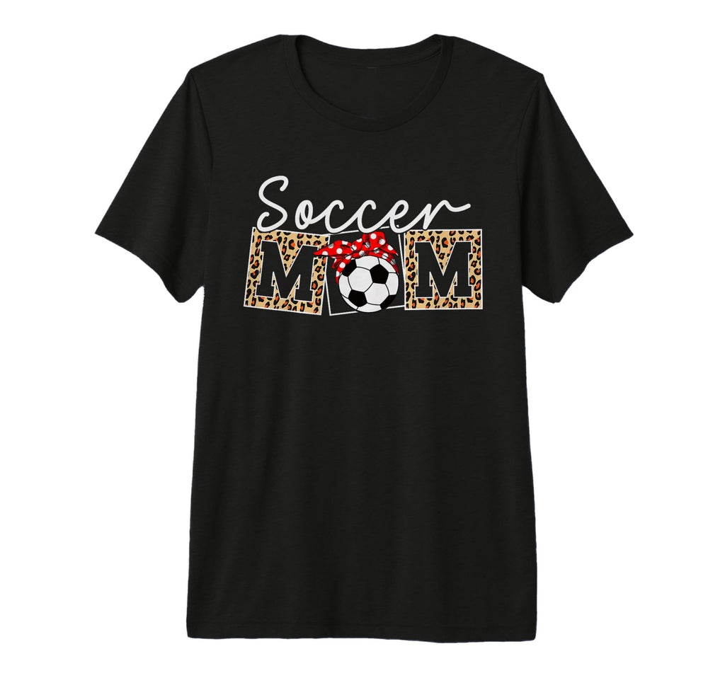 Leopard Soccer Mom Life Game Day Sports T-Shirt - Aesthetic Graphic Unisex