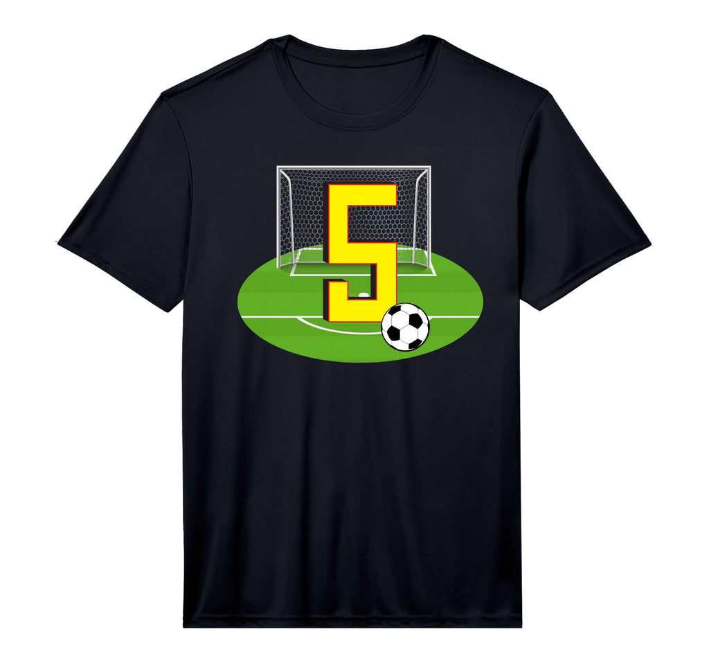 Number 5 5Th Birthday Soccer 5 Years T-Shirt - Fun Novelty Design Unisex
