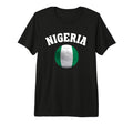 Nigeria Soccer Tri Blend T-Shirt - Graphic Print for Adults