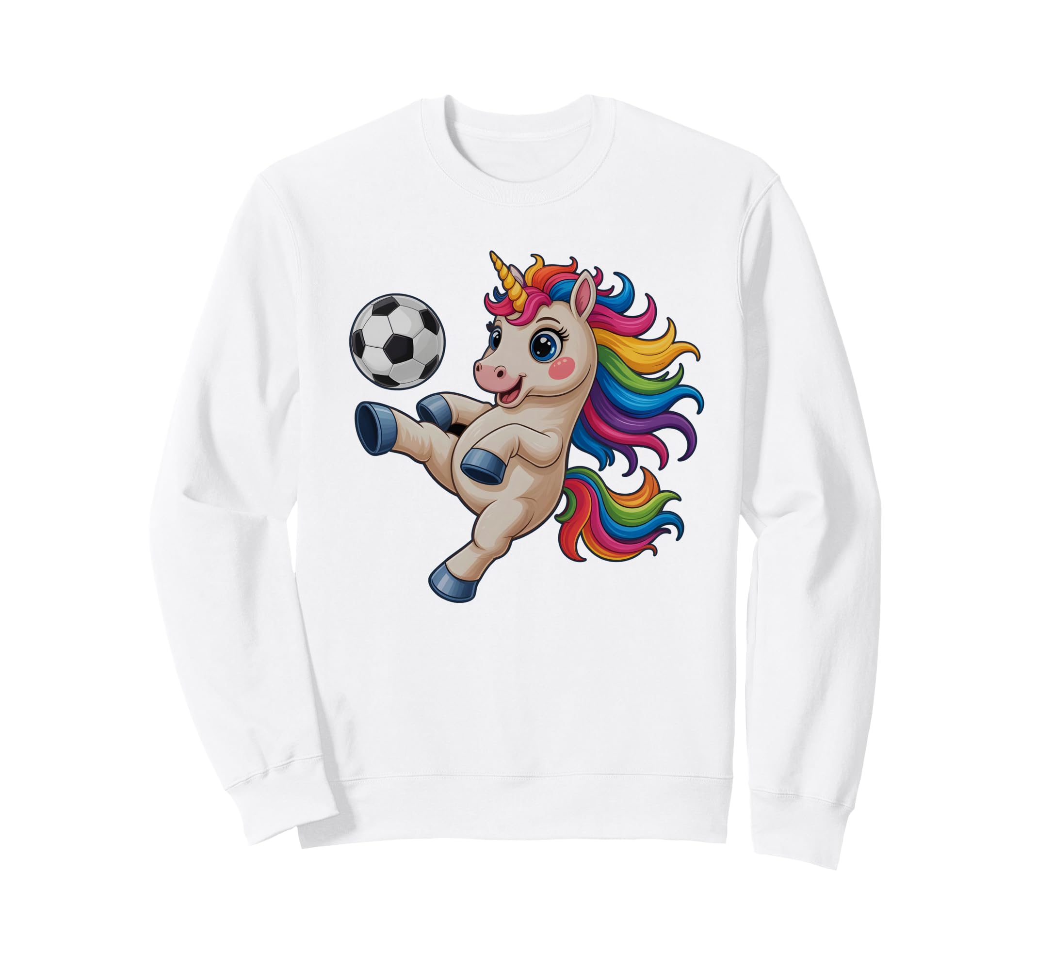 Kawaii Soccer Just Who Loves Sweatshirt - Aesthetic Graphic Men Women