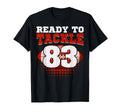 Football 83Rd Birthday Player T-Shirt - Fun Novelty Design Men Women