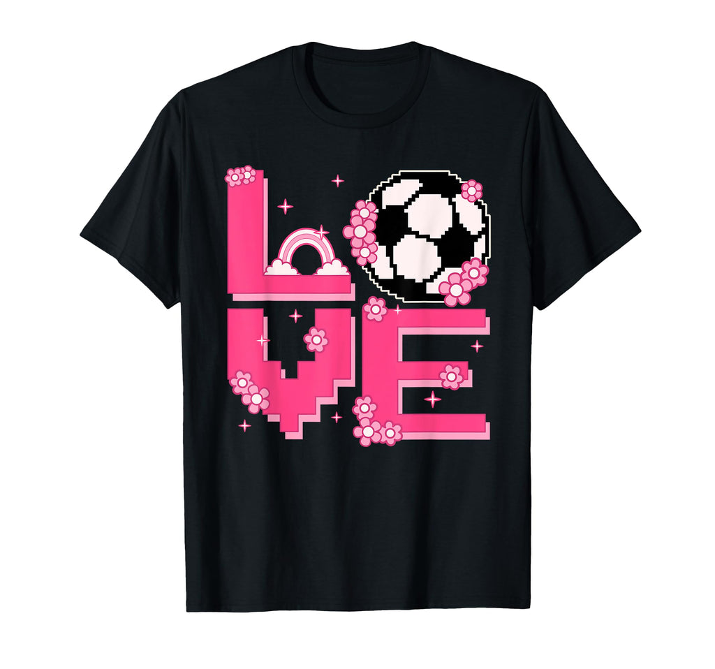 Pixel Art 60S 70S Hippie Outfit Love T-Shirt - Custom Art Print for Adults