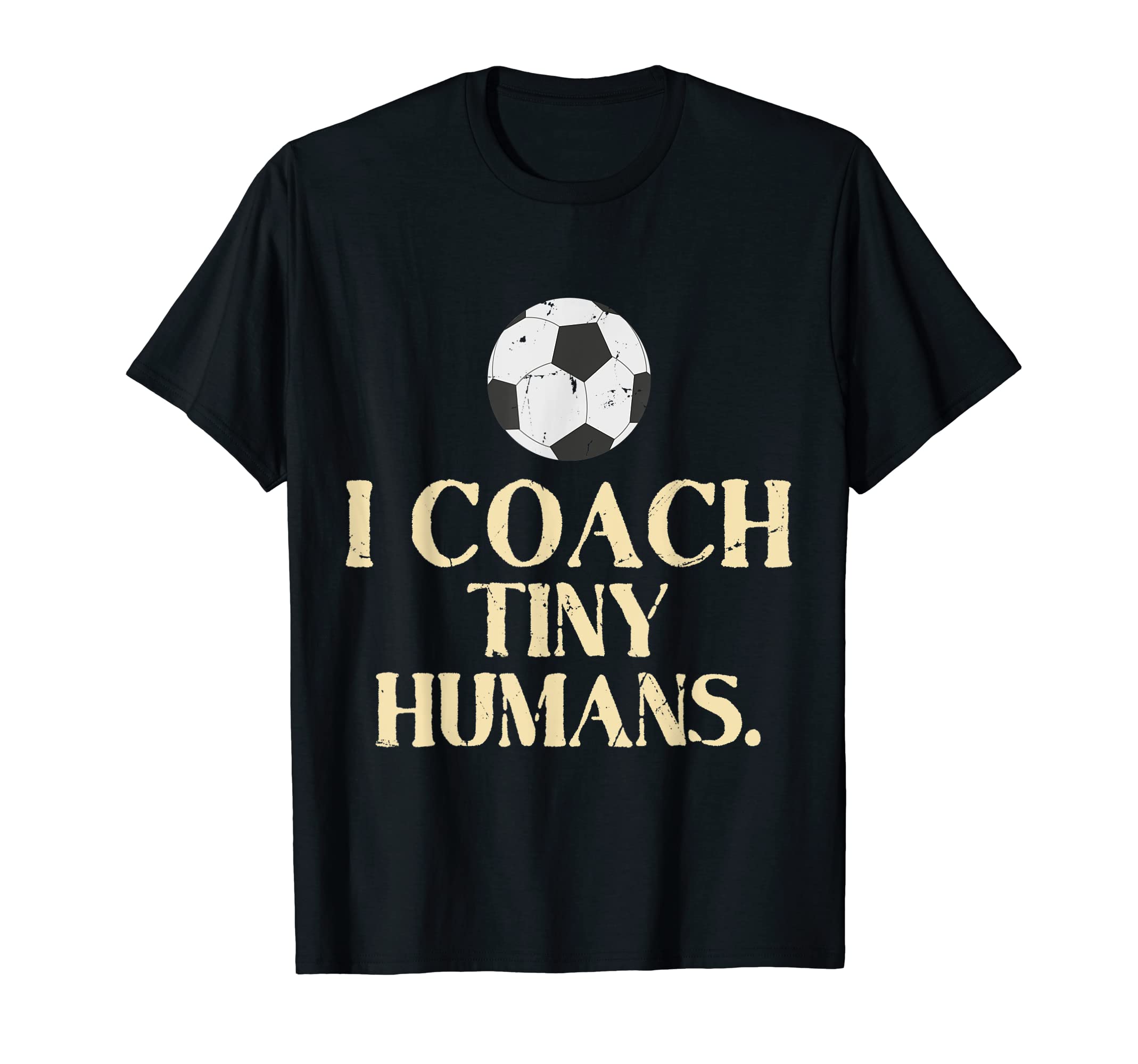 Soccer Coach Tiny Humans Soccer Game T-Shirt - Minimalist Print for Adults