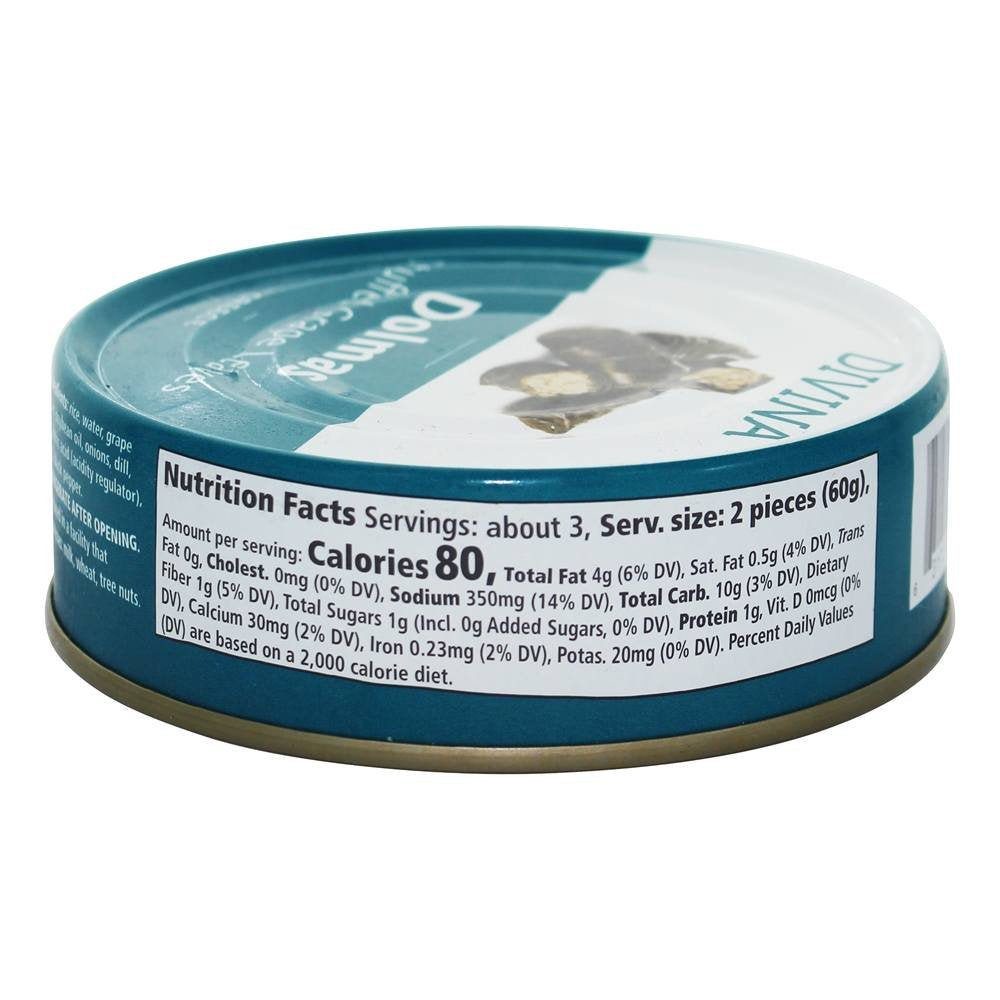 Divina Dolmas Stuffed Grape Leaves, 7 oz. (Pack of 12)
