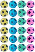 Foam Sponge Soccer Ball Cat Toy Interactive Cat Toys Independent Pet Kitten Cat Exrecise Toy Balls for Real Cats Kittens, Soft, Bouncy and Noise Free (24 Pack)