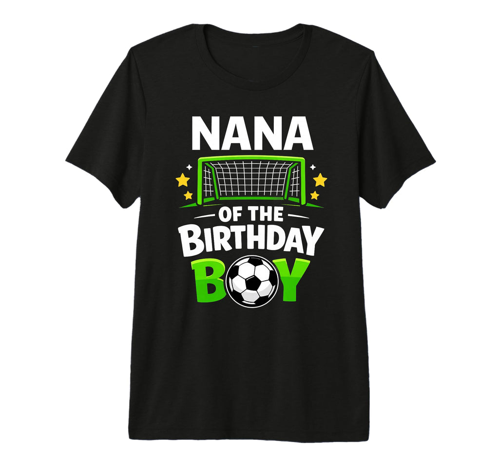Nana Birthday Soccer Ball Family T-Shirt - Minimalist Print Unisex