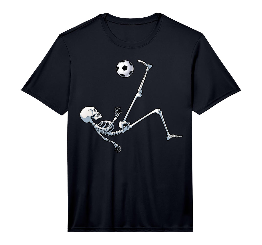 Skeleton Soccer Football Halloween T-Shirt - Unique Graphic for Adults