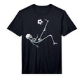 Skeleton Soccer Football Halloween T-Shirt - Unique Graphic for Adults