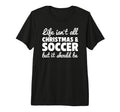 Funny And Soccer And Tri Blend T-Shirt - Unique Graphic Men Women