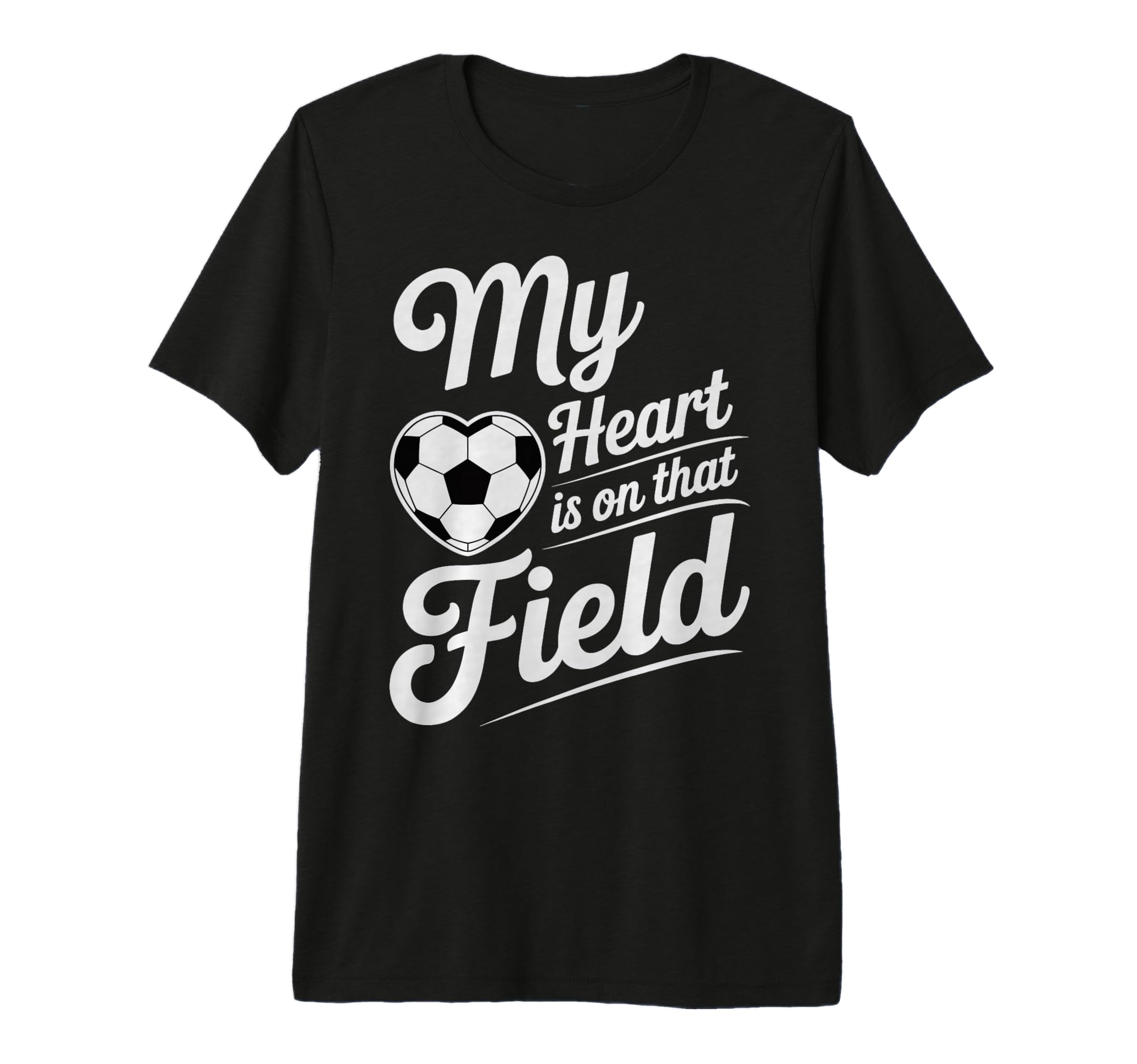 My Heart Is That Field Soccer Player T-Shirt - Novelty Apparel Men Women