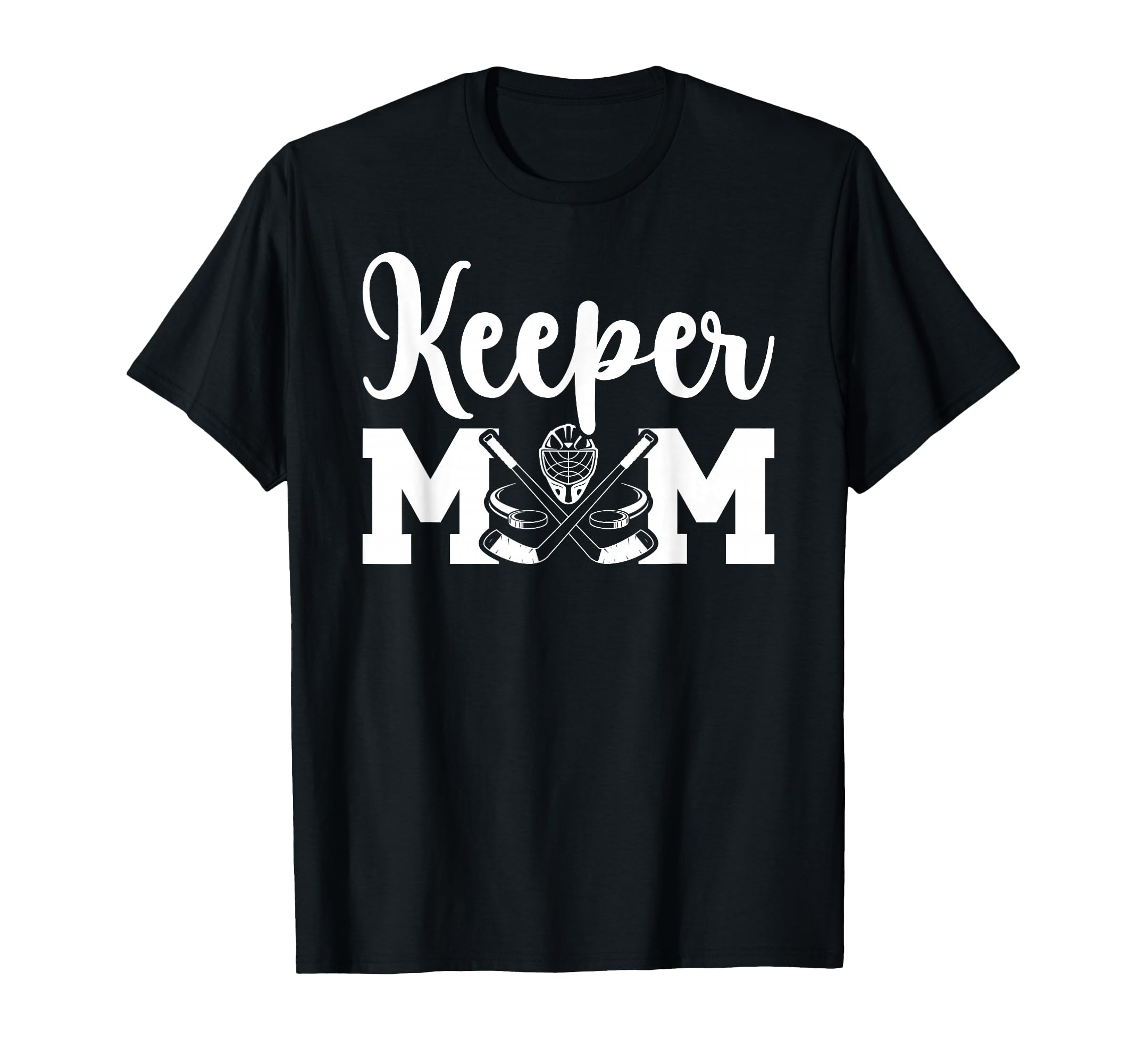 Hockey Keeper Mom Ice Hockey Goalie T-Shirt - Minimalist Print Men Women