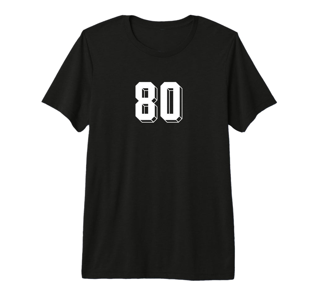 Number 80 80S 90S Soccer Team Jersey T-Shirt - Aesthetic Graphic Men Women