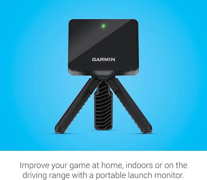 Garmin Approach R10 Portable Golf Launch Monitor | Take Your Game Home or Practice at The Driving Range | Track Metrics, Record Video or Play 43,000+ Courses with Signature Series Power Bundle