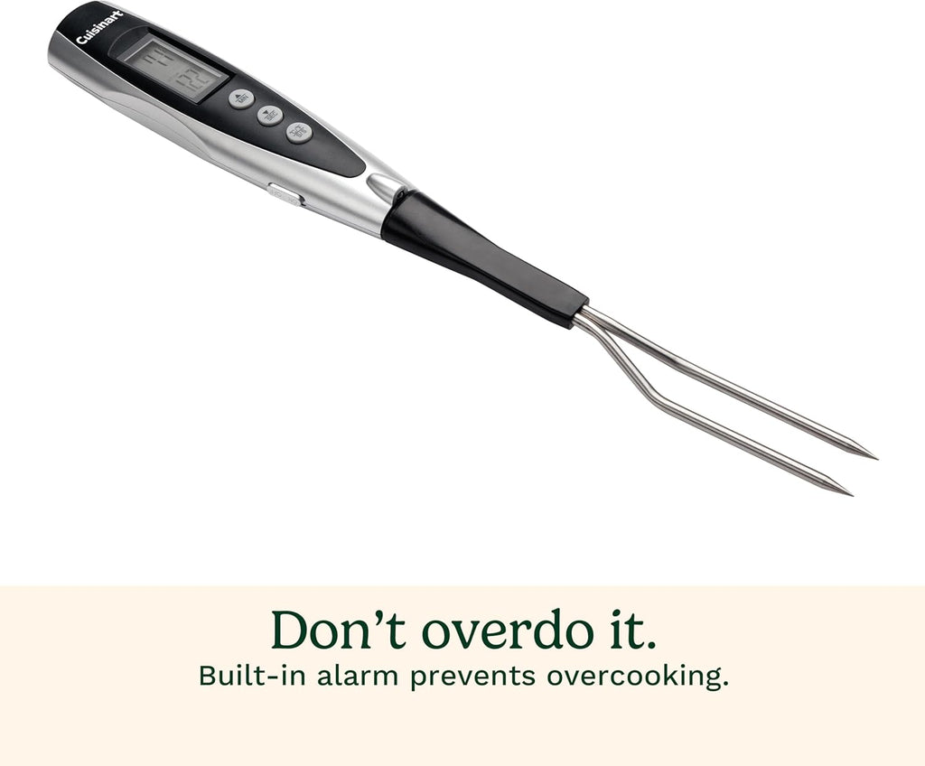 Cuisinart Deluxe Grill Tool Set, 20-Piece Grill Tools BBQ Accessories with Aluminum Case & Digital Temperature Fork, Spatula, Tongs, Stainless Steel Grilling Accessories, Grilling Set for BBQ