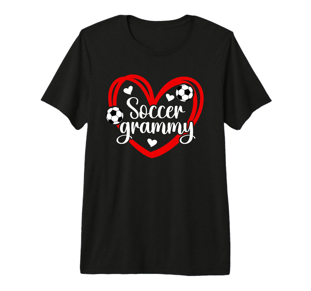 Soccer Grammy Heart Grammy Soccer T-Shirt - Aesthetic Graphic Men Women