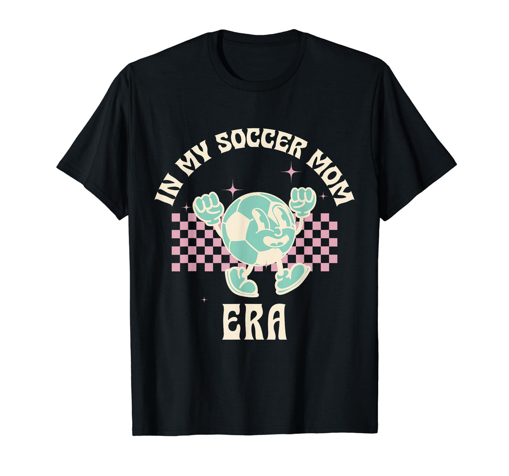 Groovy My Soccer Mom Era Soccer Mama T-Shirt - Graphic Print for Adults
